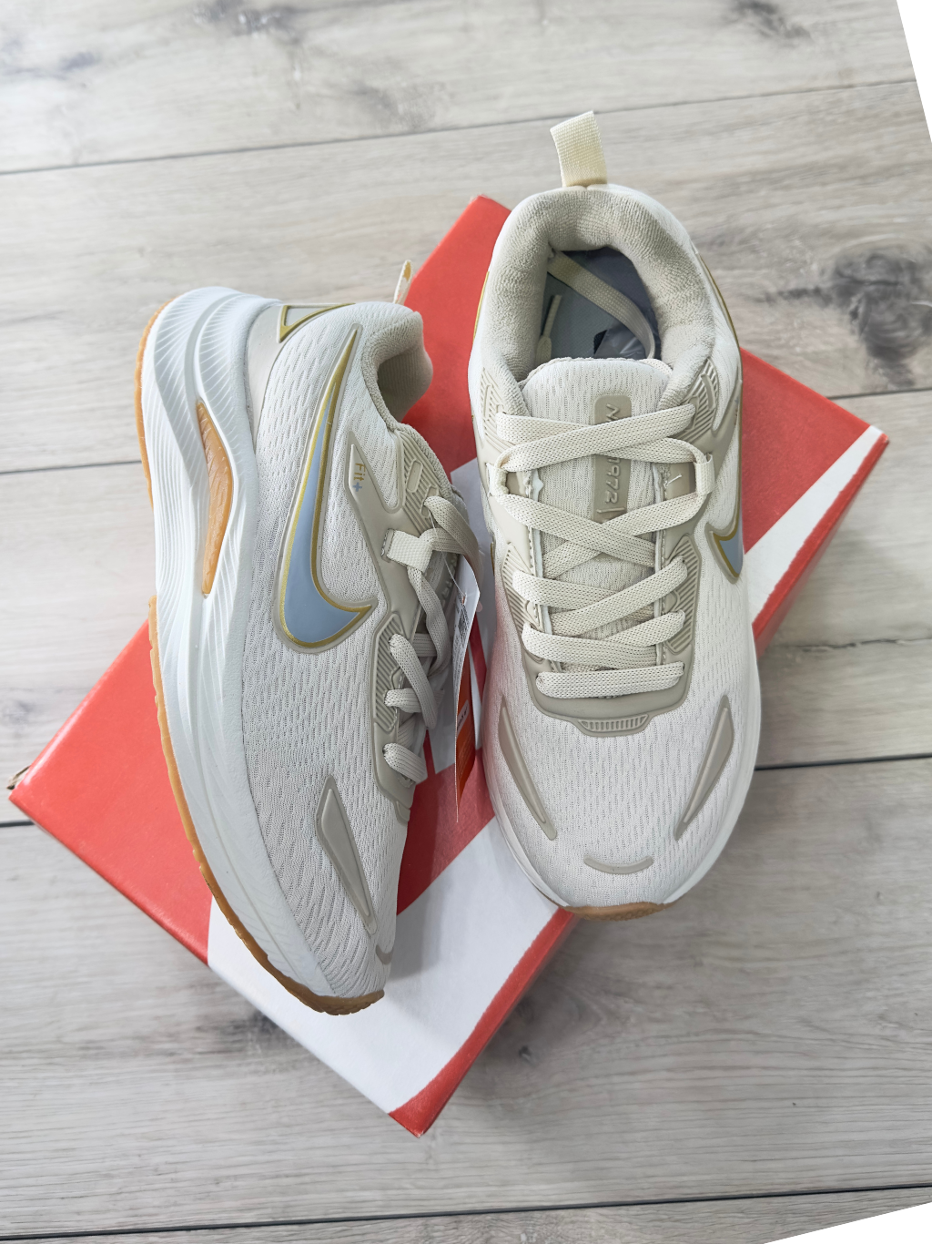Nk Fit+ Bege e Dourado